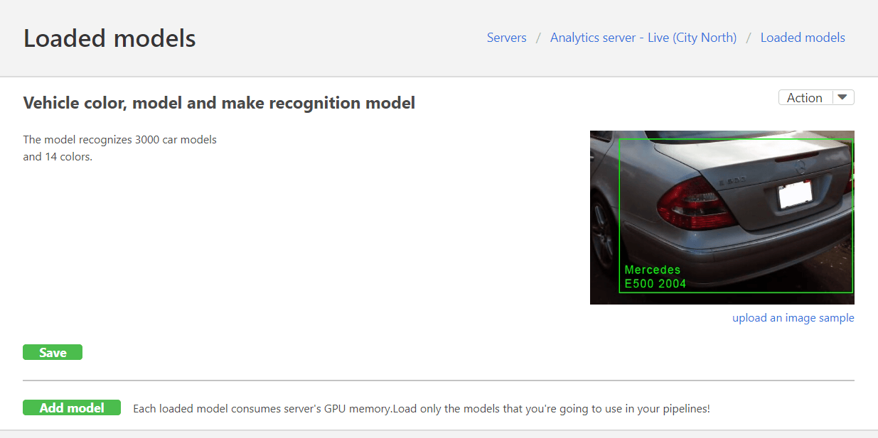 Vehicle recognition models