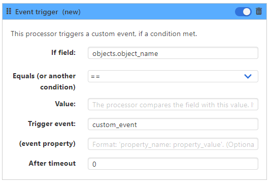 Event trigger