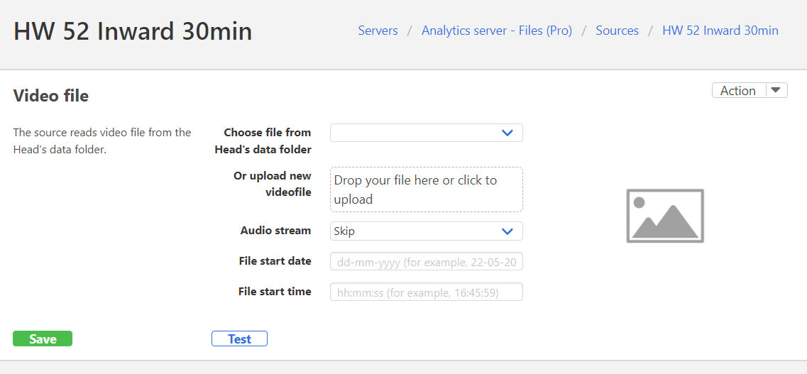 Video file input